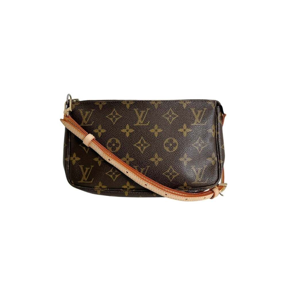 LOUIS VUITTON Brown Monogram Pochette Shoulder Bag